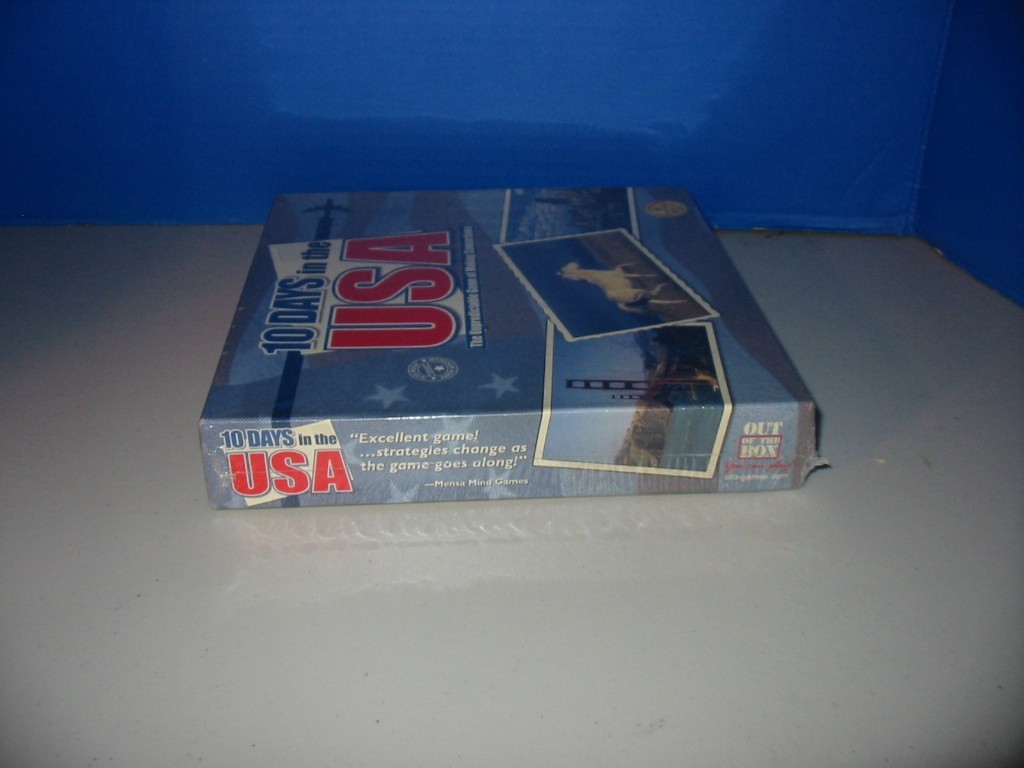 10 Days In the USA Strategy Board Game – Out Of The Box Games Factory Sealed NEW
