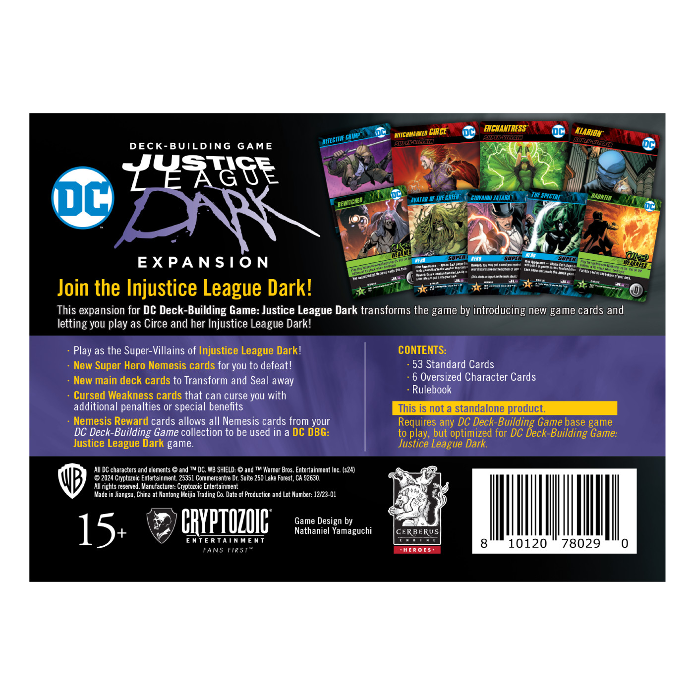 DC Deck-Building Game: Justice League Dark Expansion