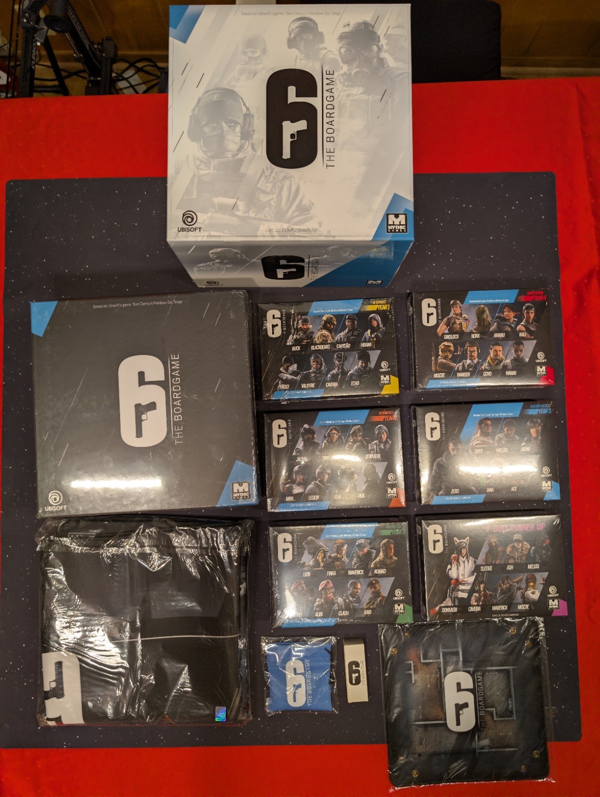 Rainbow Six 6 Siege Board Game Sealed Mythic Games Deluxe Storage Laser Playmat