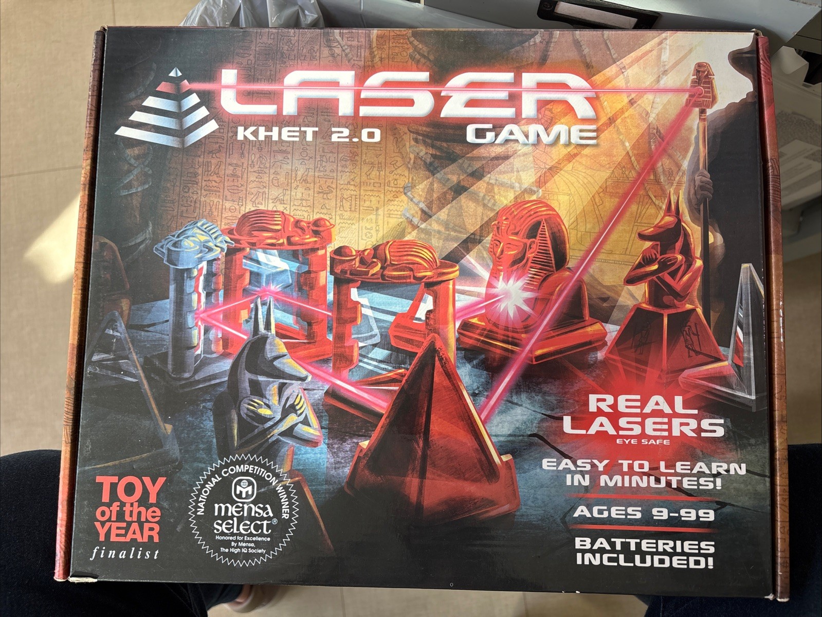 Laser Khet 2.0 Strategy Board Game- Mensa Select, NAPPA, TOTY Tested