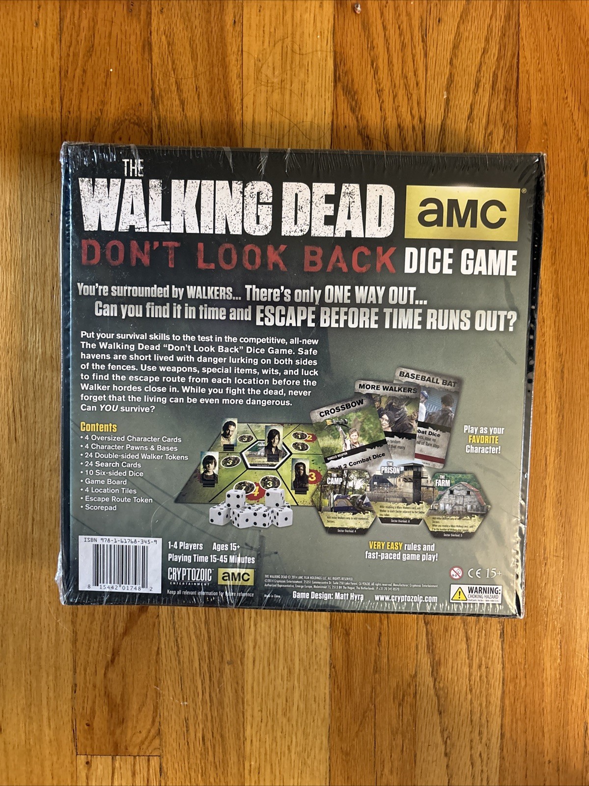 Walking Dead Don’t Look Back Dice Game – Cryptozoic – Factory Sealed NEW