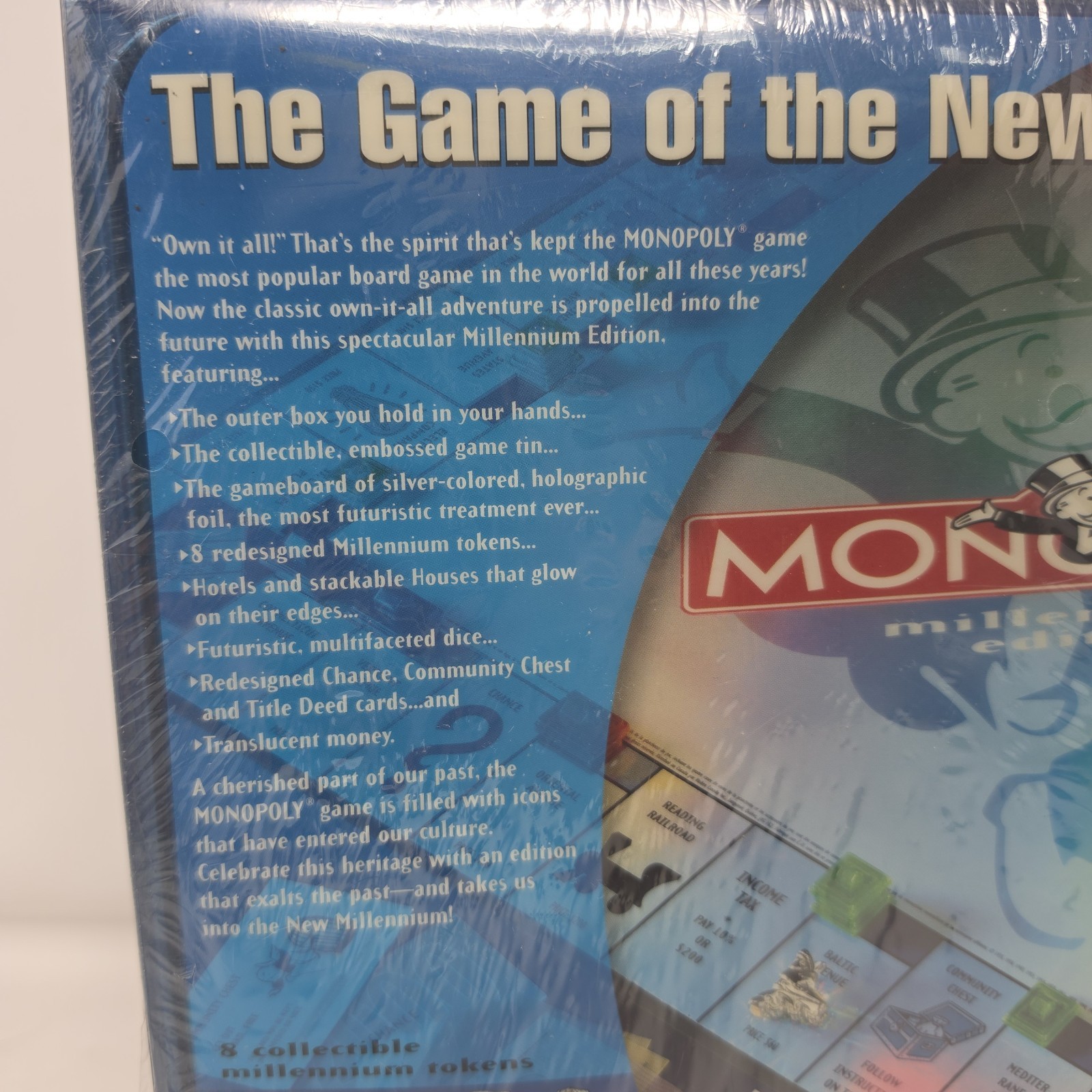 Parker Brothers Monopoly Board Game 2000 Millenium Edition Collector Tin SEALED!