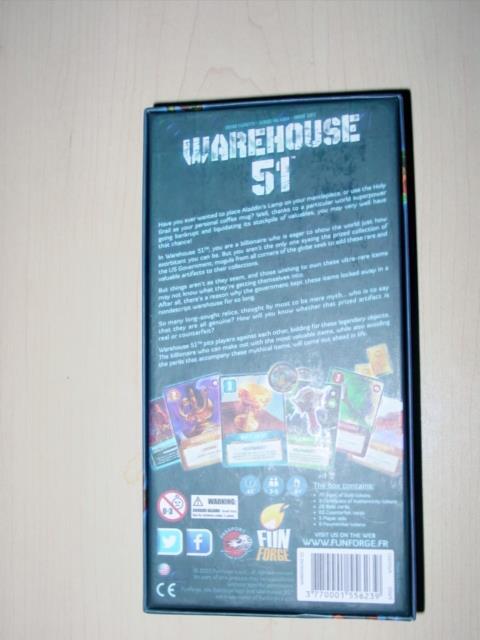 Fun Forge Games 2015 : WAREHOUSE 51 game – Own the Worlds Best Collectibles (EX)