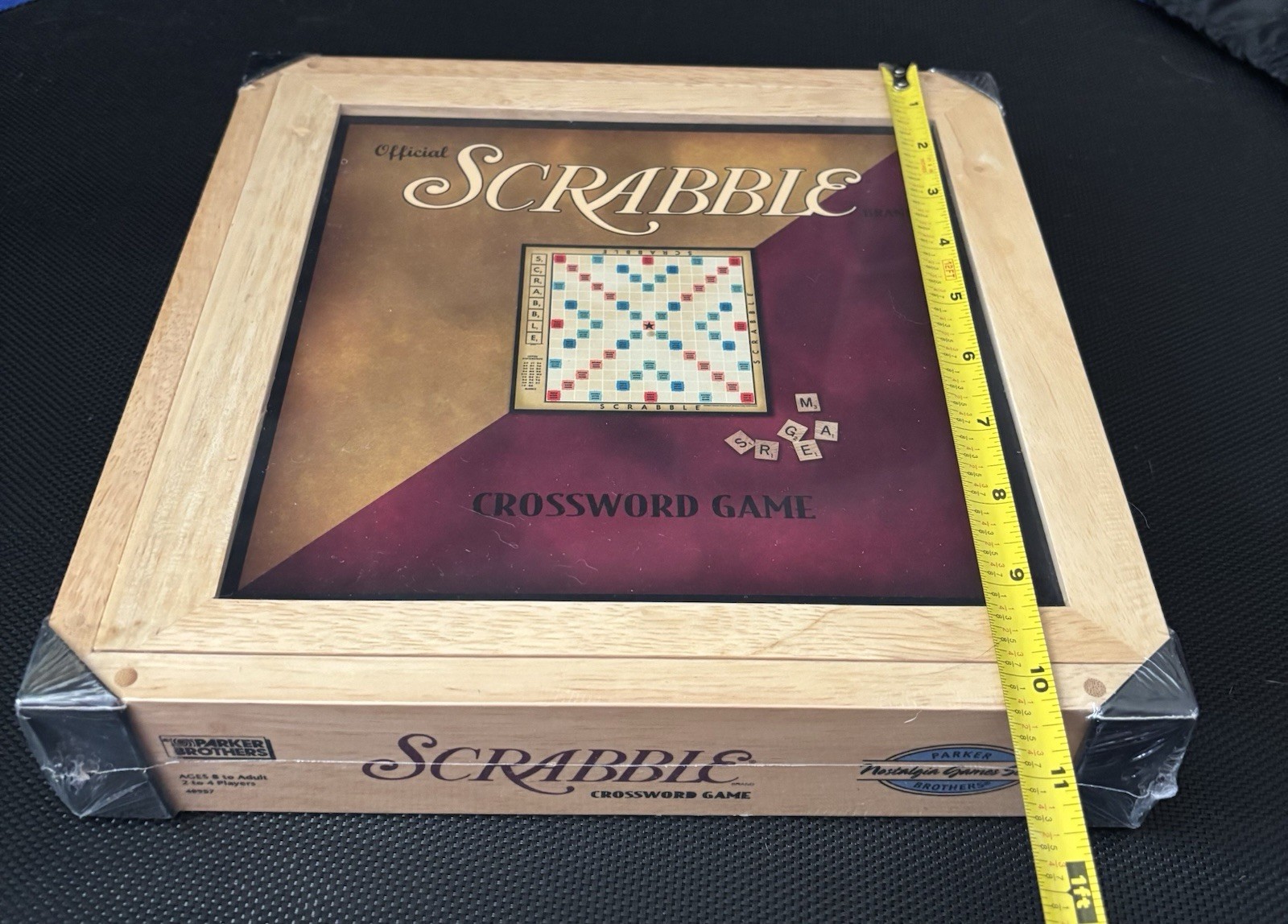 Official Scrabble Crossword Game Nostalgic Wooden Box New Sealed 2002 Hasbro