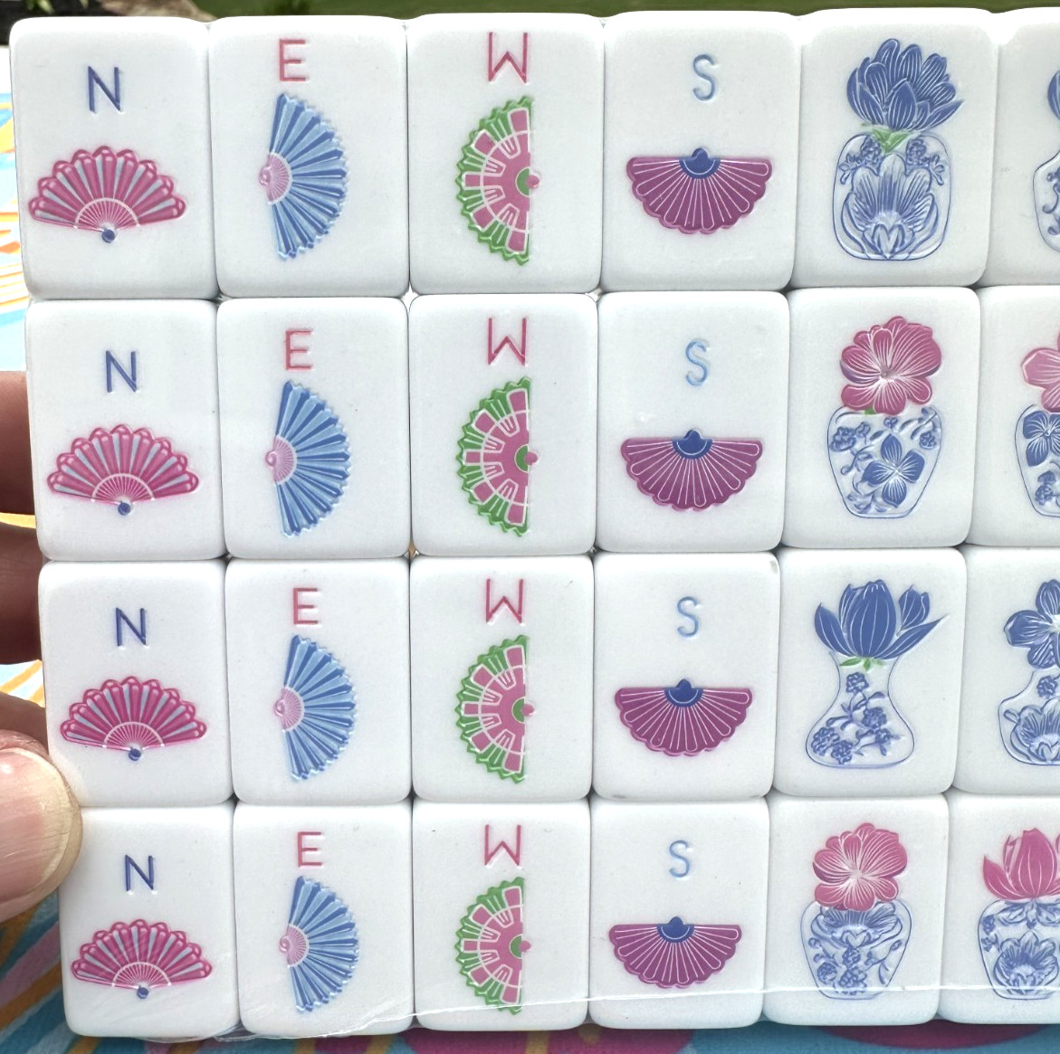 LIM0NCELLO 4 Layer Acrylic Mahjong Tiles Full American Set 160 Tiles US SELLER!