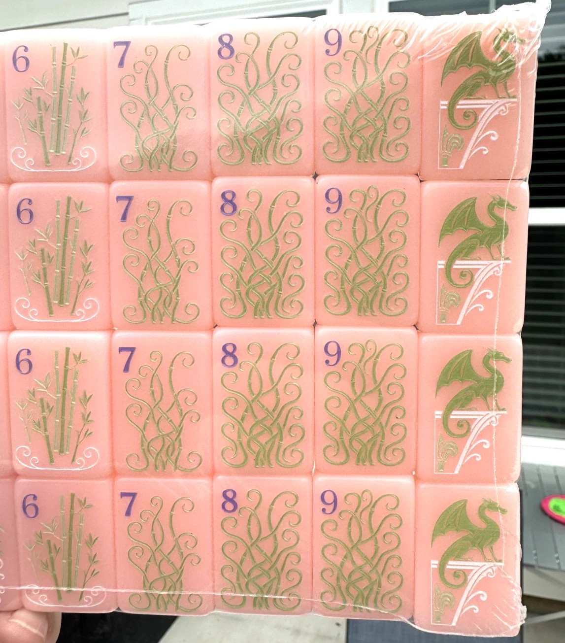 PARIS PINK Acrylic American Mahjong Tiles Set 160 Pcs US Seller Fast Ship NEW