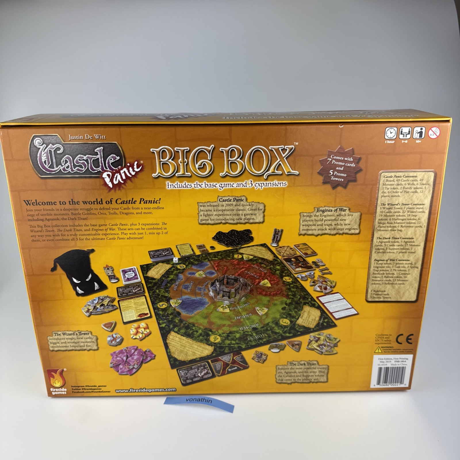Castle Panic Big Box Game 2019 Includes Base Game And 3 Expansions – Complete