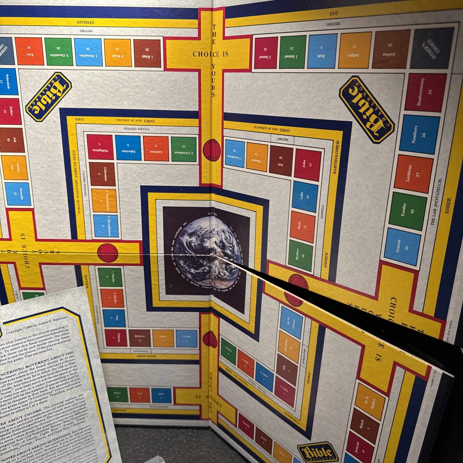 Vintage Bible Challenge Trivia Board Game 1984 – Complete