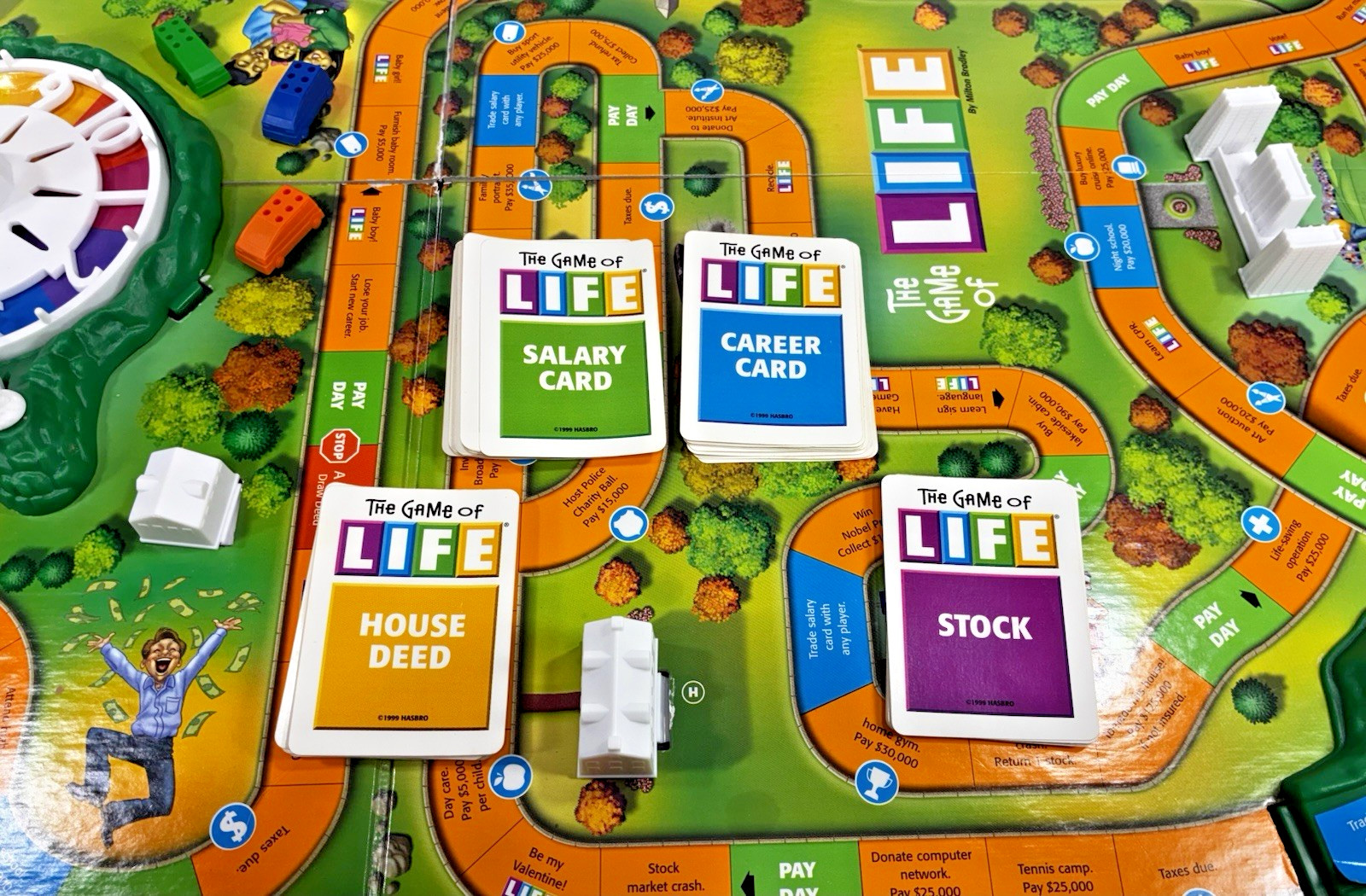 The Game of Life 40th Anniversary Board Game 1999 Vintage 99% Complete