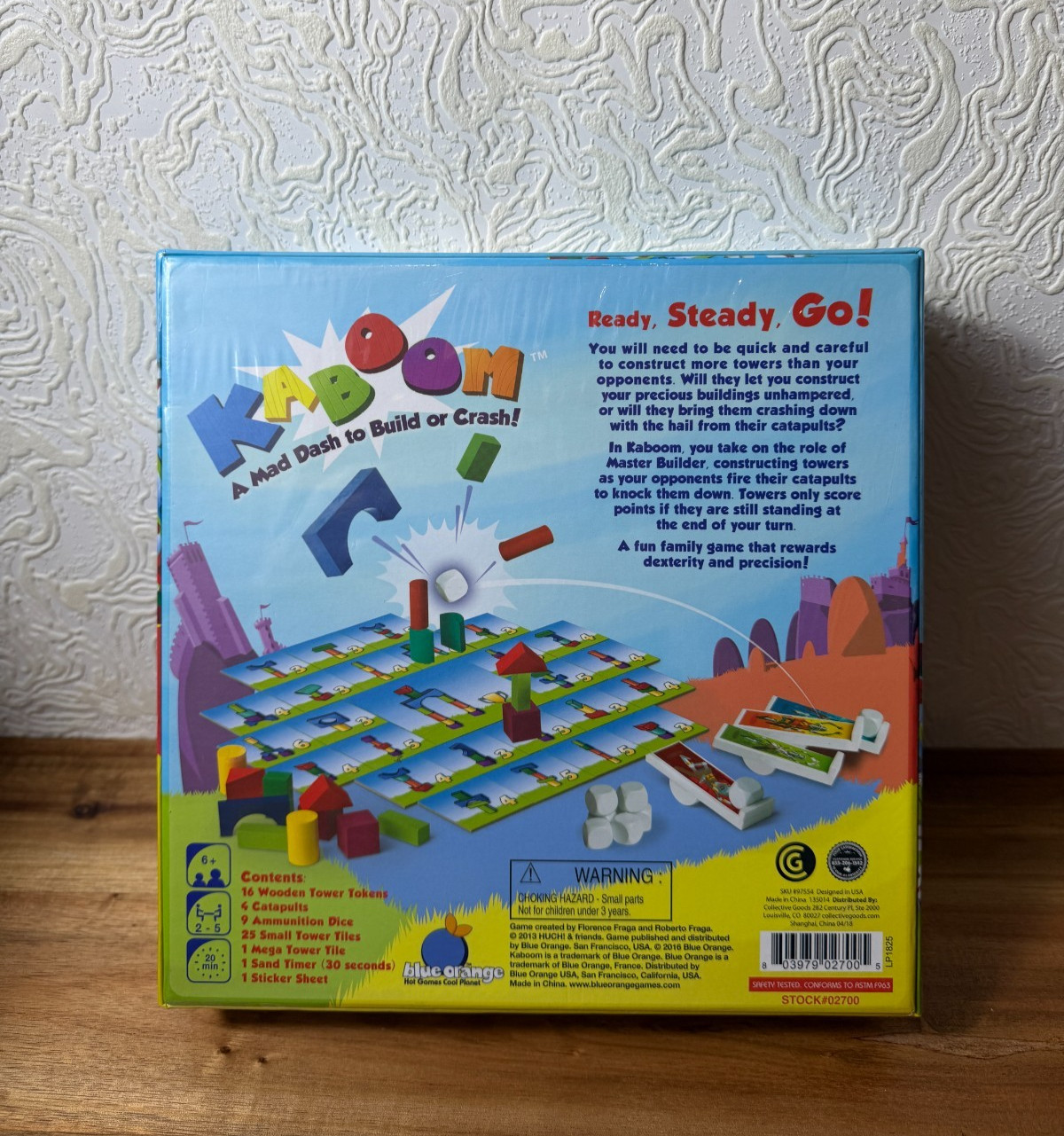 Kaboom – A Mad Dash to Build or Crash Board Game – NEW & SEALED