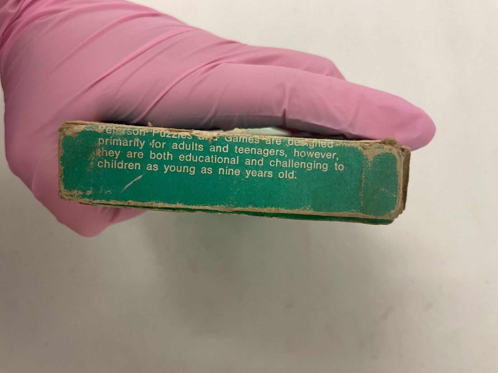 Vintage Peterson Games Frogs on a Log Logic Puzzle Box No. 104 Damaged Box