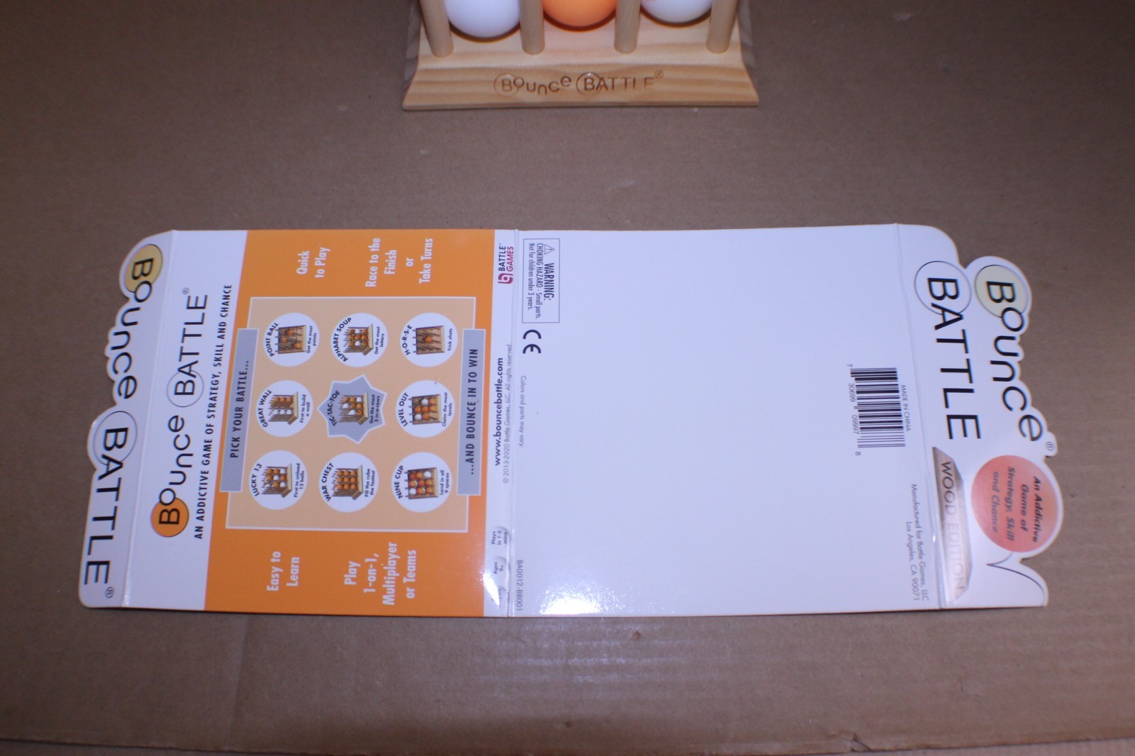 USED / Bounce Battle Wood Edition Skill and Action Game NO BOX
