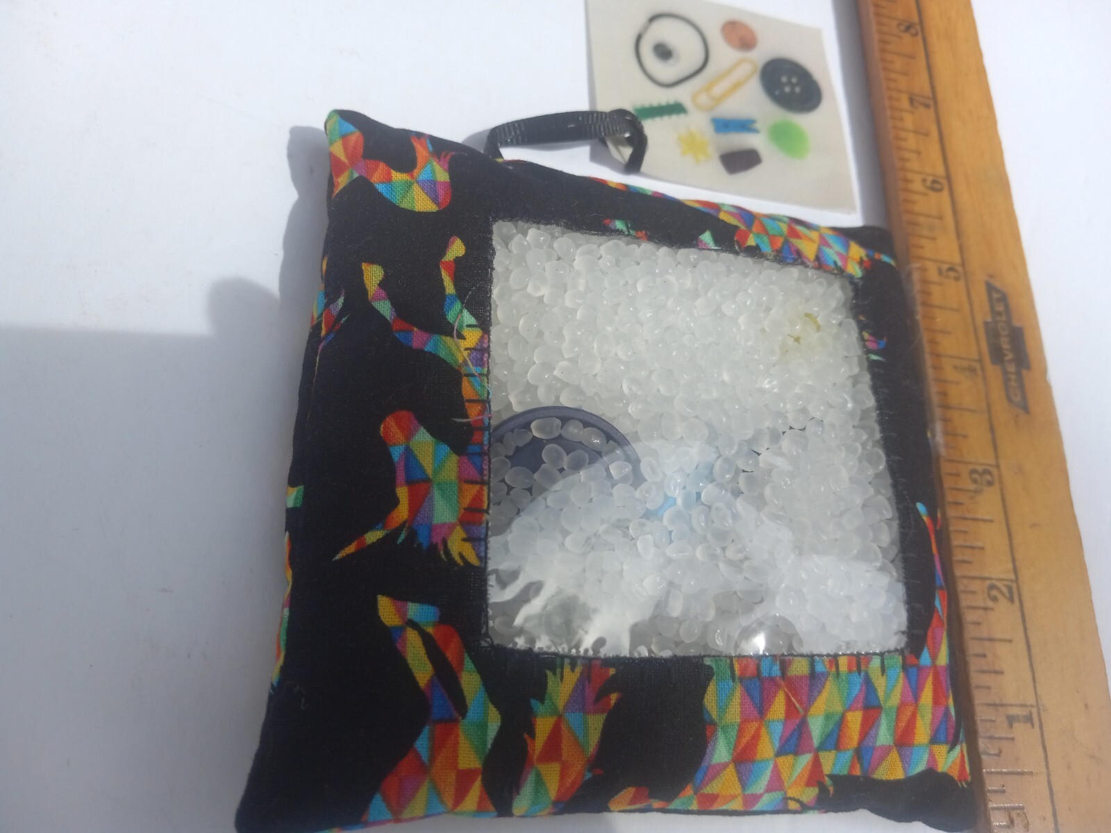 Handmade Seek And Find I Spy Sensory Bag Game solo play 1 player car activity