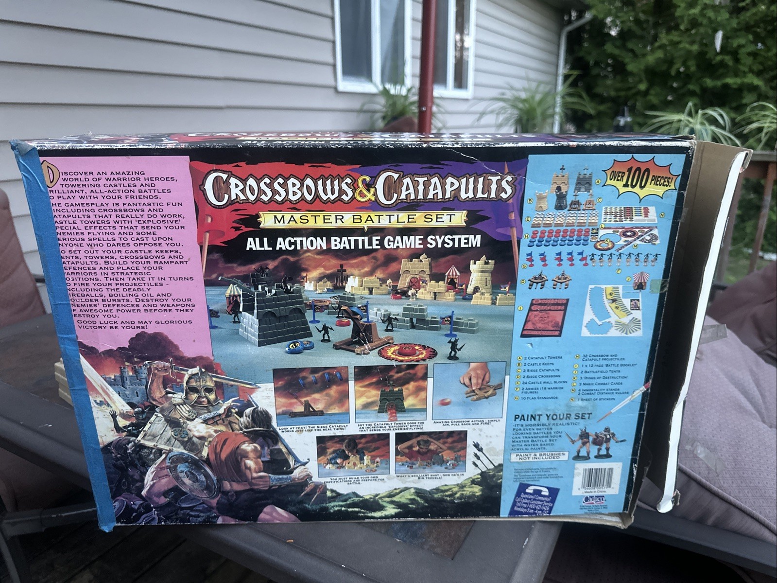 Crossbows And Catapults Master Battle Set 1997 Cadaco With Box Incomplete