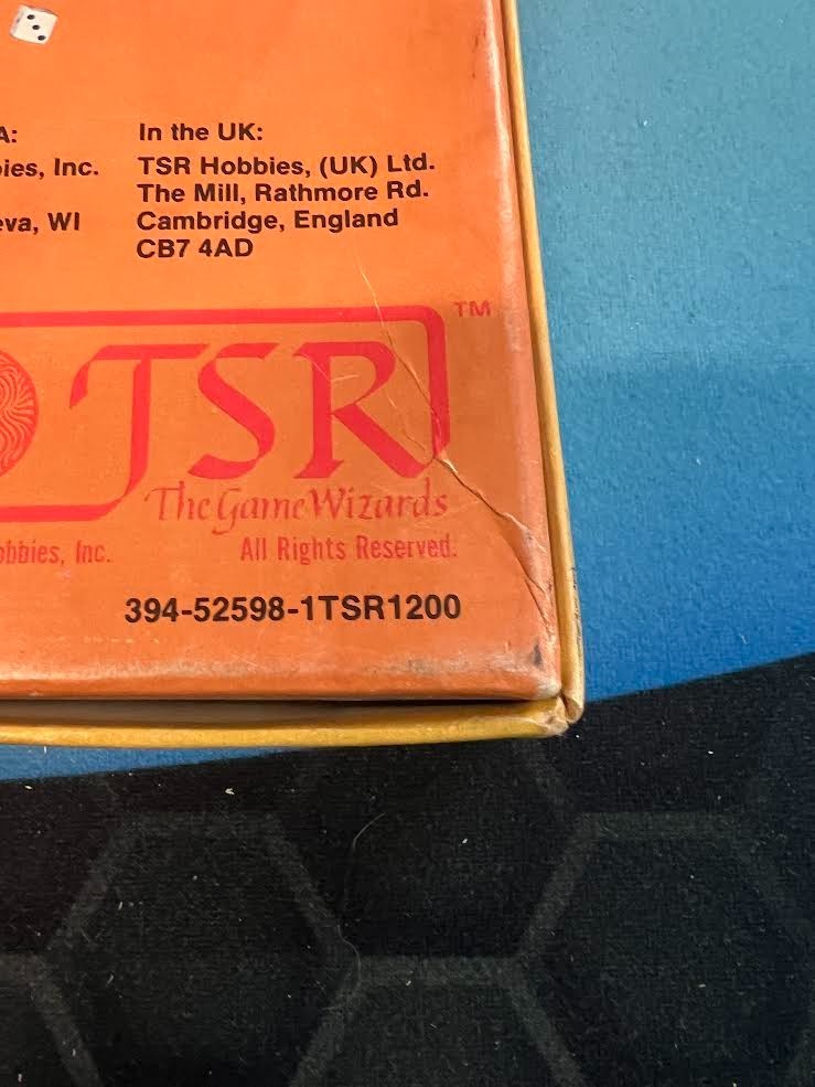 TSR Dawn Patrol Board Game (1980) – WWI Air Combat Role Playing Game