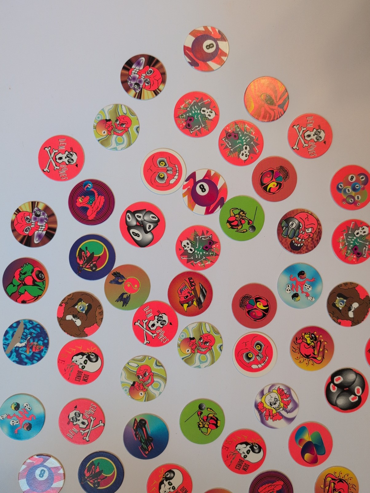 POG/ MILK CAPS SET OF 55 SET SOME DUPLICATES 1990s