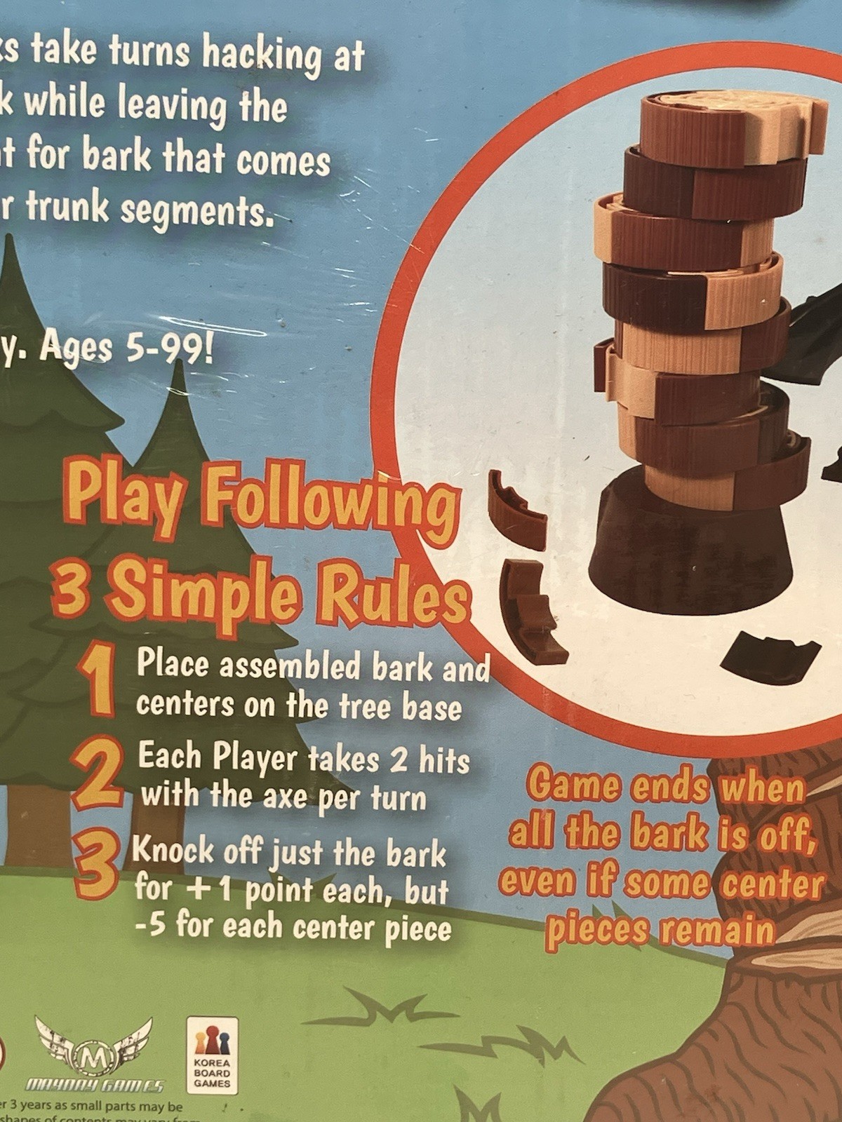 Click Clack Lumberjack Mayday Games Family Game 2011 Kickstarter New Sealed