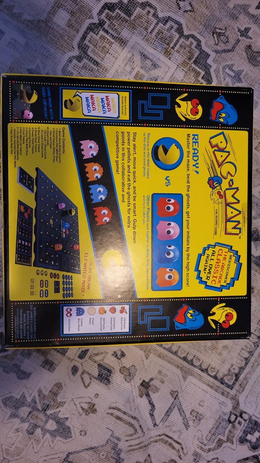 Pac-Man The Board Game Arcade Classic by Buffalo Games 2019 100% Complete