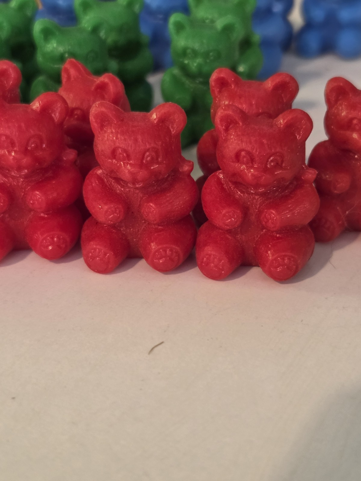Mb teddy bear bingo color perception game Replacement pieces bears lot Of 79. 1″