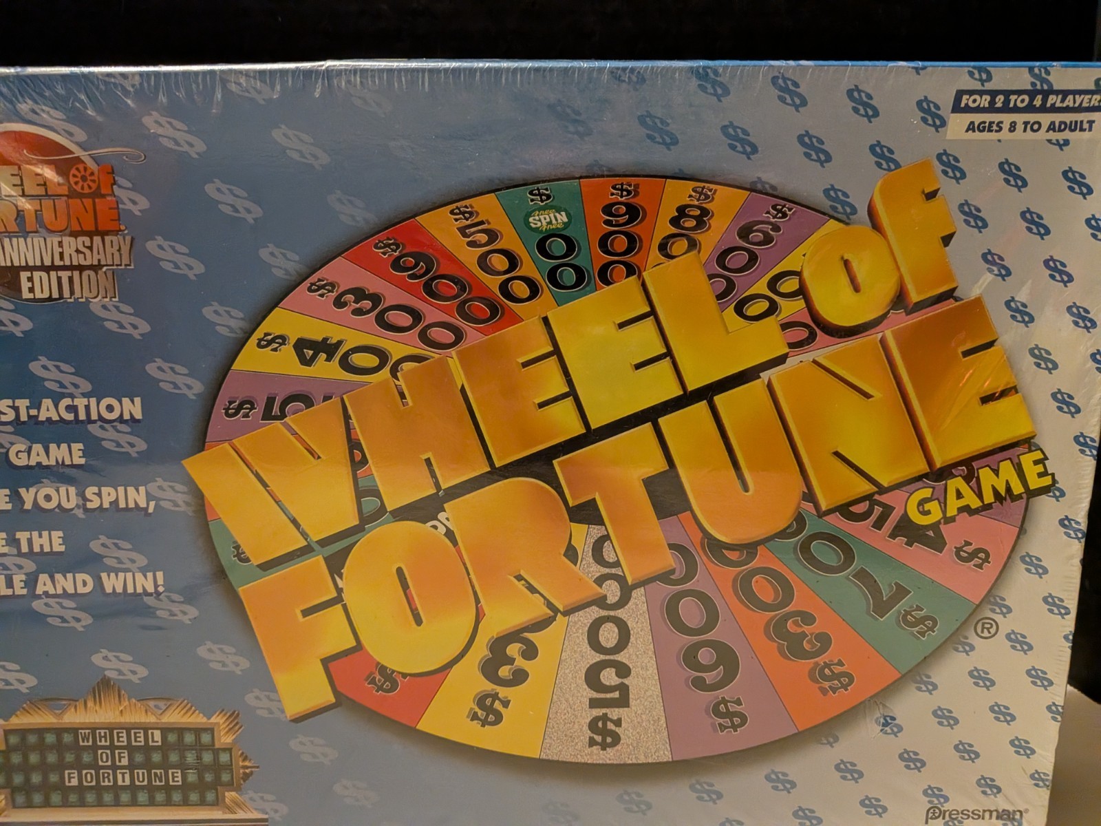 New/Sealed “Wheel of Fortune 20th Anniversary Board Game Pressman 2002 (USA)