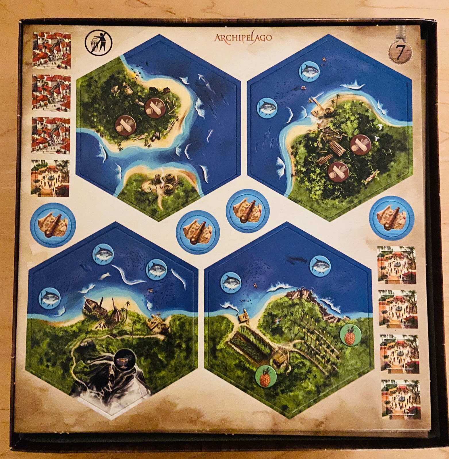 Archipelago Board Game + Solo expansion – RARE, OOP, UNPUNCHED, NM