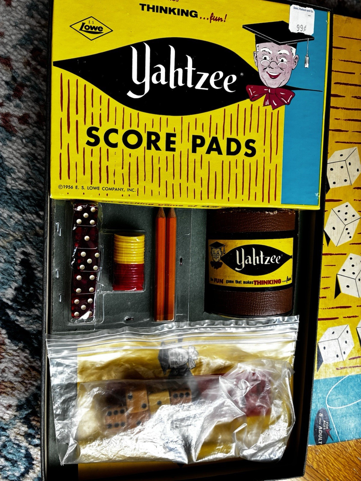 1967 Yahtzee Board Game New Never Played 100% Complete
