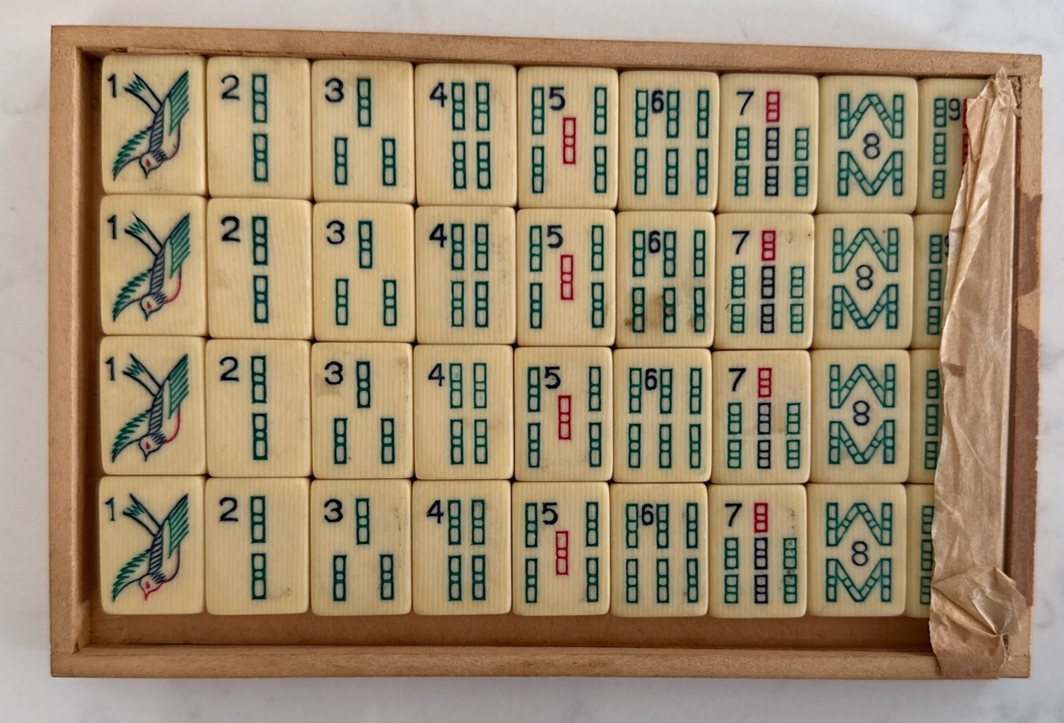 1920s “Ancient Game of the Mandarins” Mahjong Set by Piroxloid Products