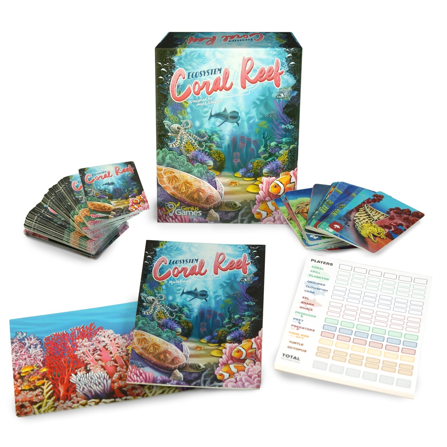 Ecosystem Coral Reef An Ecology Card Drafting Game of Marine Animal Competition