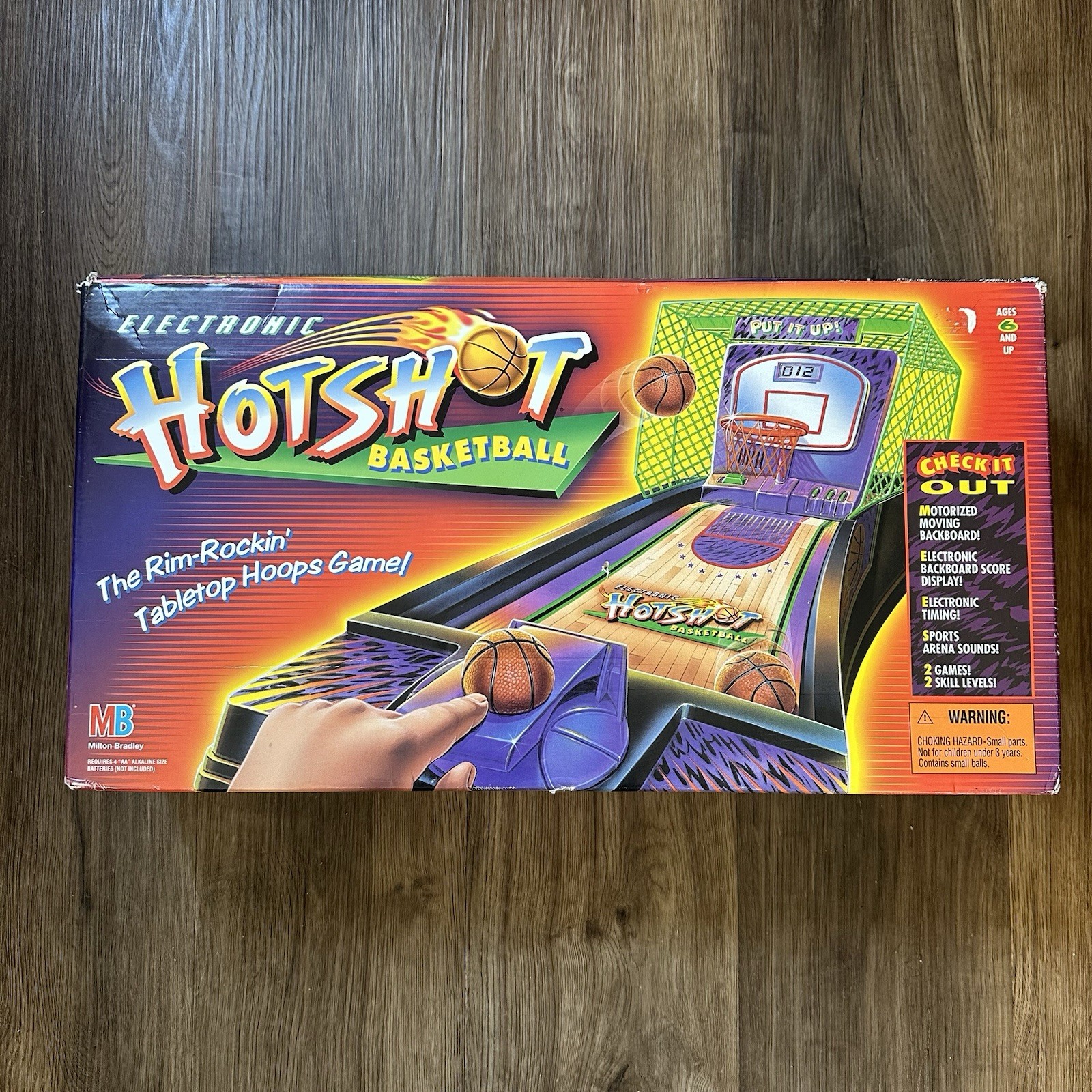 Vintage Milton Bradley Electronic Hotshot Basketball 1997 – Read Description