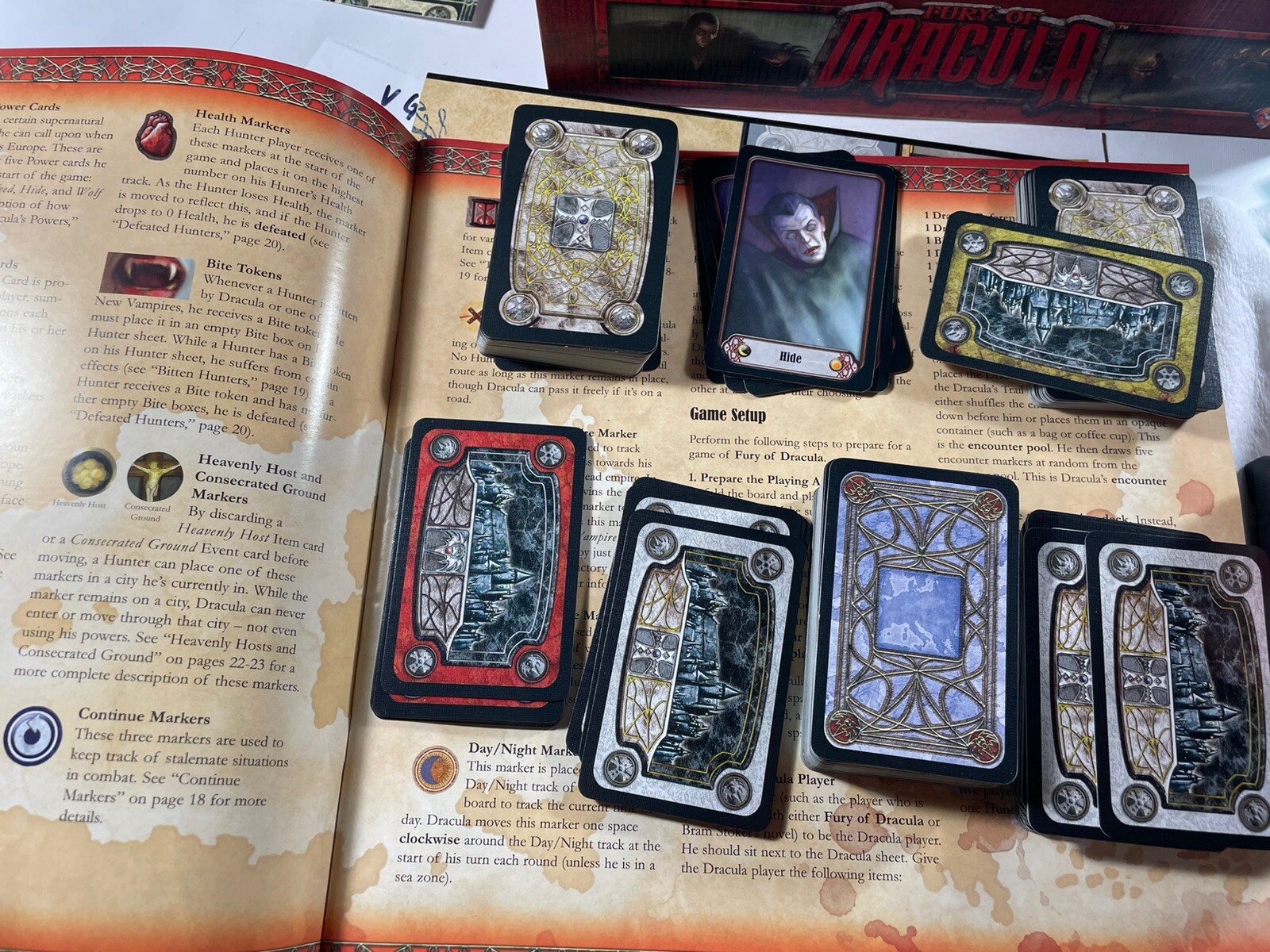 Fury of Dracula Board Game 2nd Edition 2005 Horror Gothic Complete Excellent