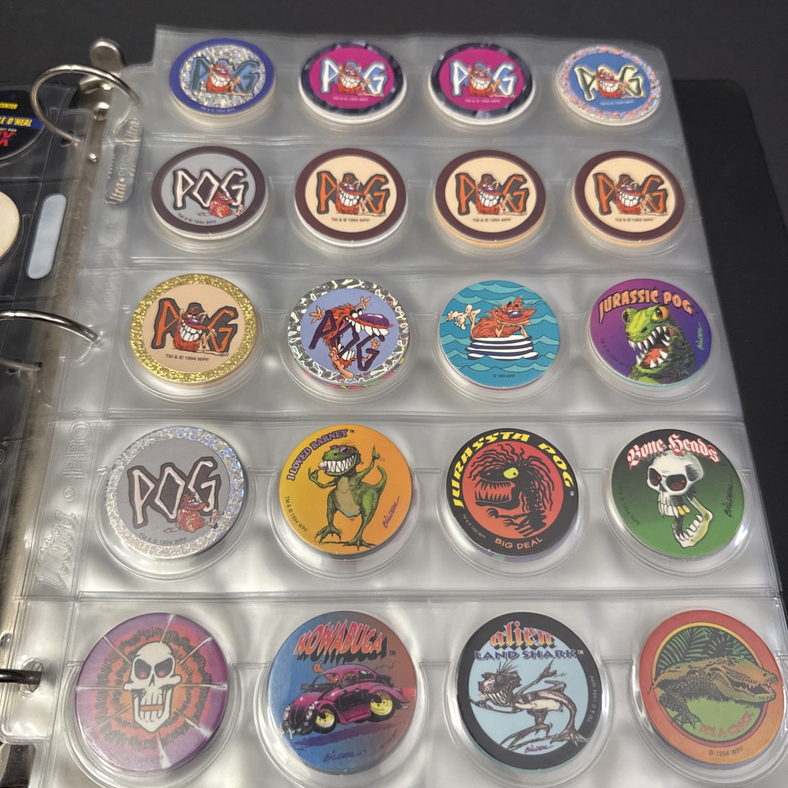 Vintage 1990s-2000s POG Collection Binder Over 400 pcs With Various Designs-READ