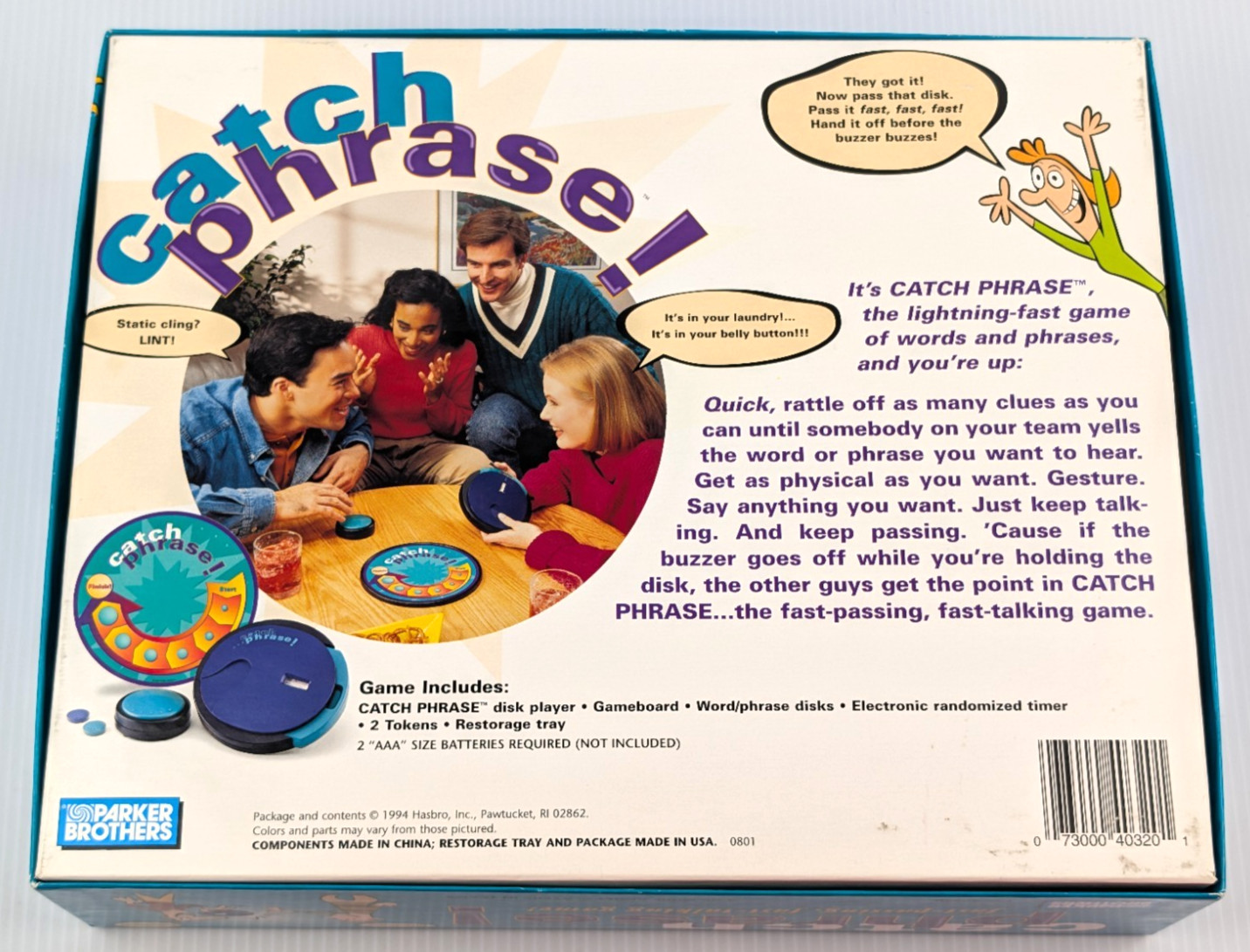 Catch Phrase Board Game 100% COMPLETE 1994 Vintage Timer Tested & Works