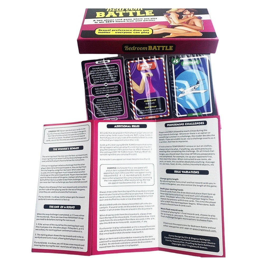 Bedroom Battle Game | Award Winning Sex Card Game command for all Adult Couples