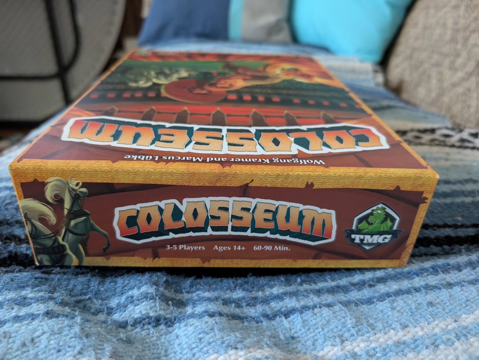 TMG Colosseum Kickstarter Emperor’s Edition Board Game With Metal Coins Unplayed