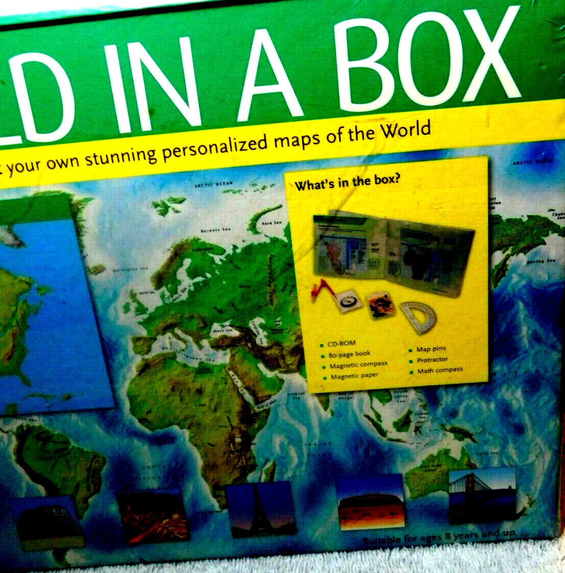 Sterling~World In A Box Create Your Own Personalized Maps N.America Edition NEW!