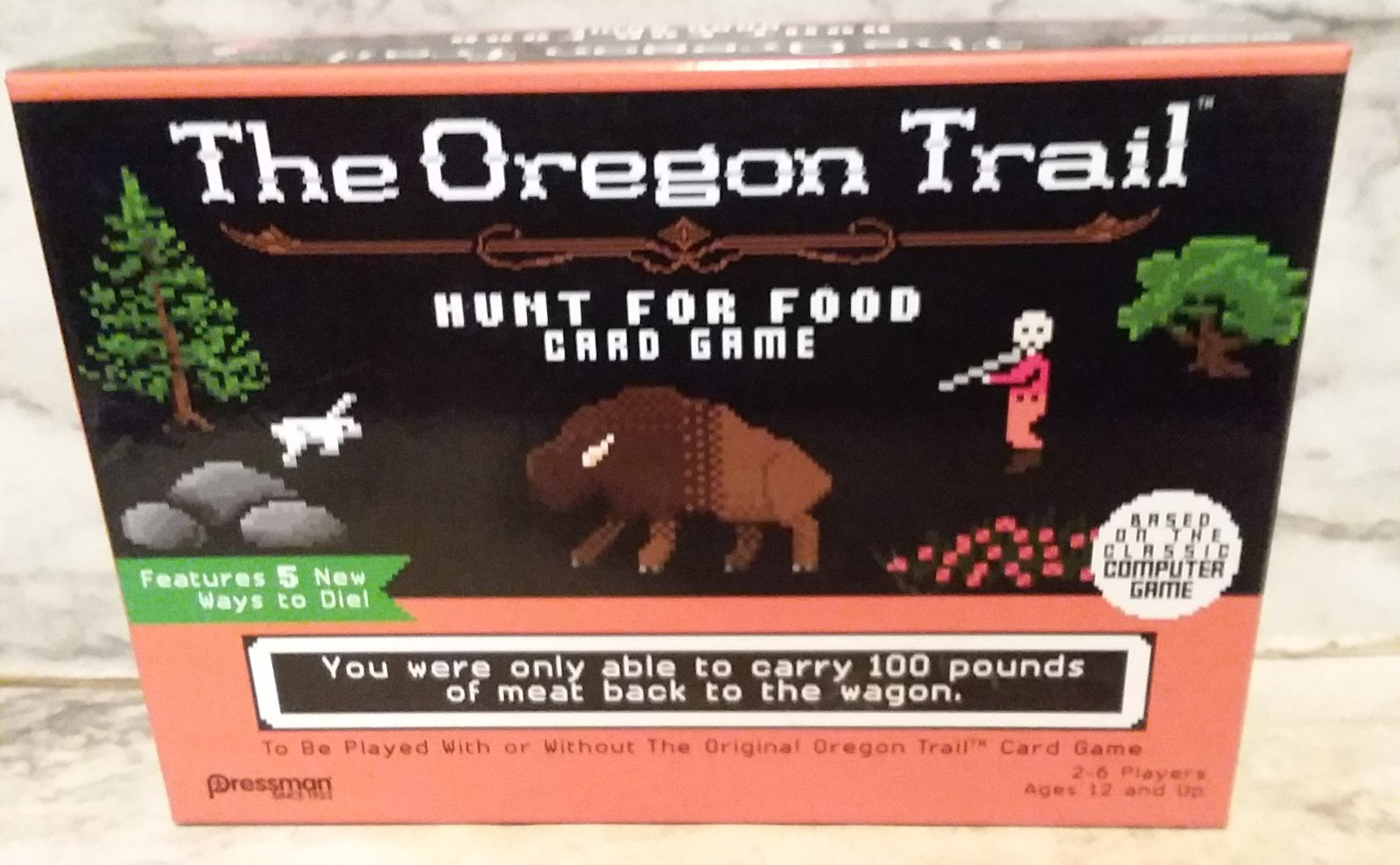 2 THE OREGON TRAIL Card Video Theme Games – Base Game & Hunt for Food – Complete