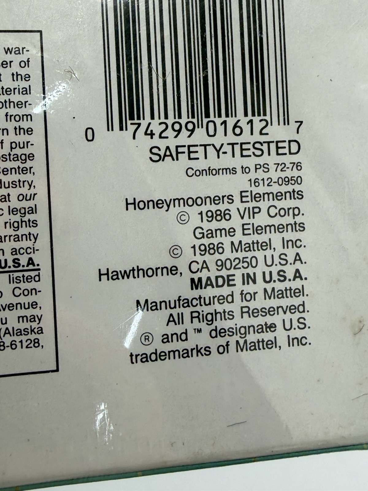 MATTEL BOARD GAME THE HONEYMOONERS VCR GAME NIB 1986 SEALED VINTAGE GAME NICE