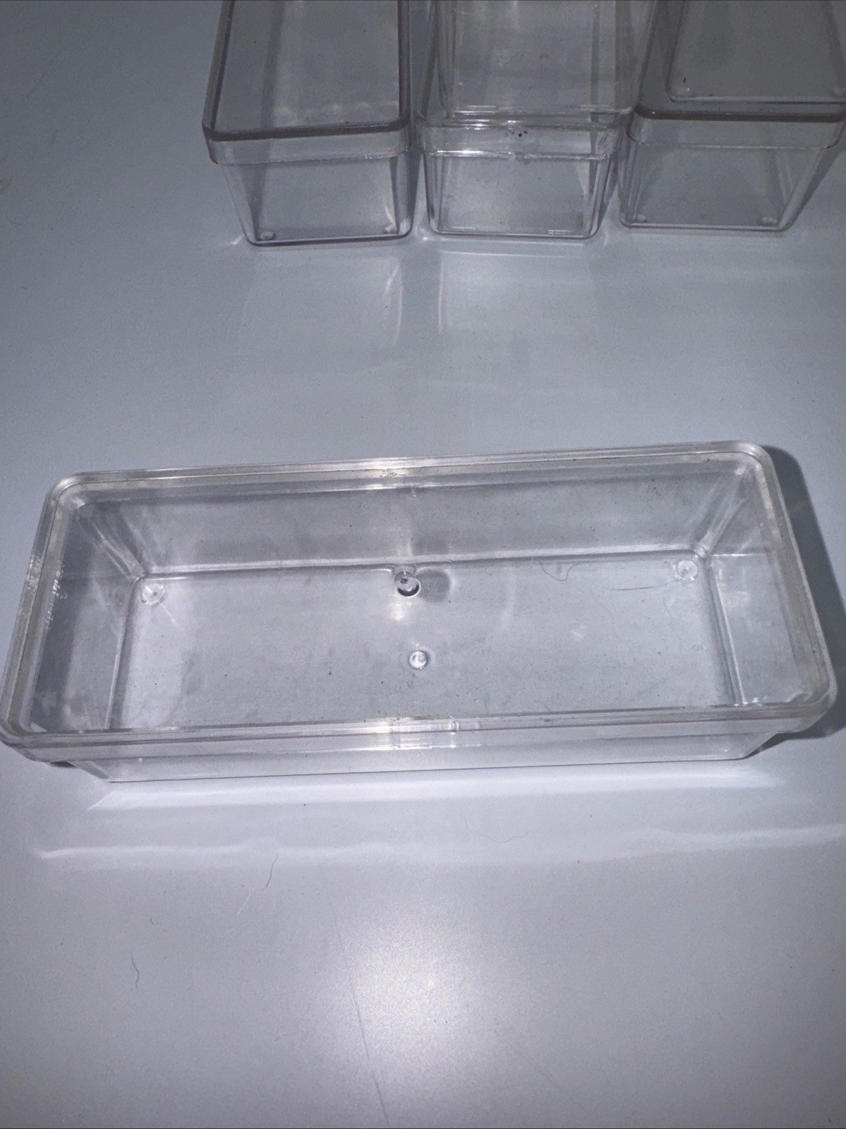 Risk Replacement 6 Plastic Storage Boxes & Lids – Clear Container