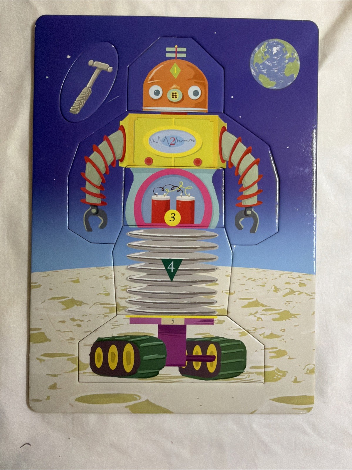 Eeboo Build a Robot Spinner Board Game – 100% Complete