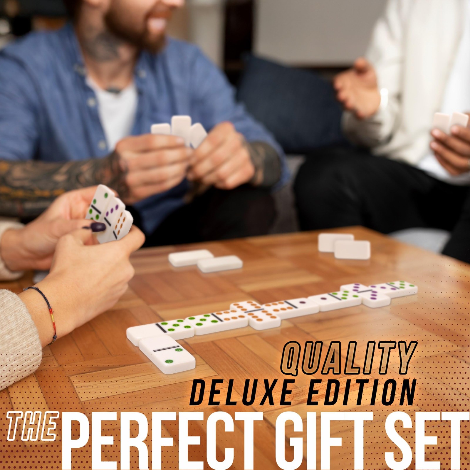 Front Porch Classics, Mexican Train Domino Set On-The-Go Aluminum Carrying