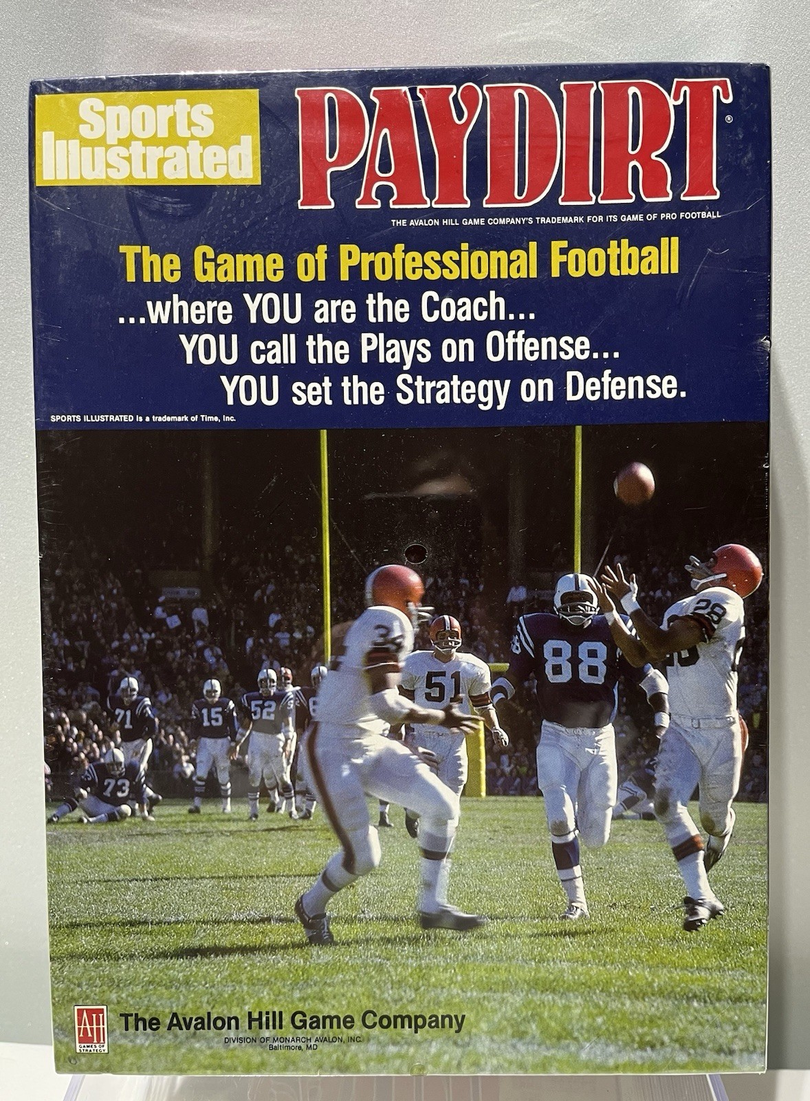 Sports Illustrated Paydirt Football Avalon Hill Book Shelf Game 1986 Sealed