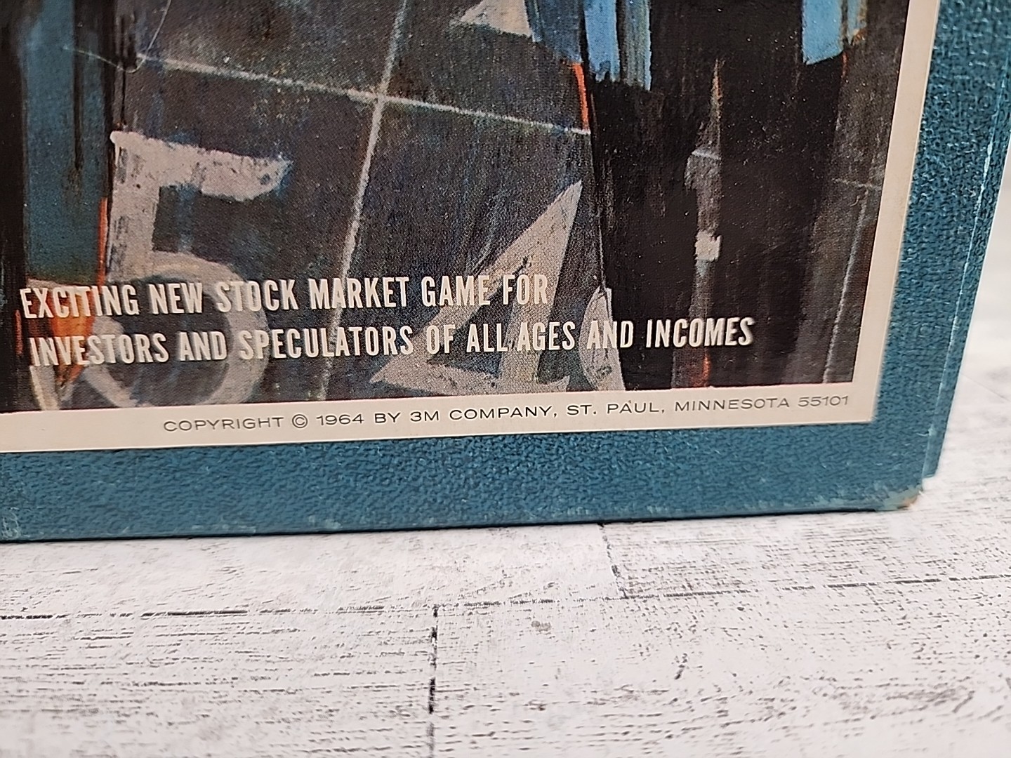 1964 Stocks and Bonds Bookshelf Board Game Vintage Investment Faux Book 3M USA