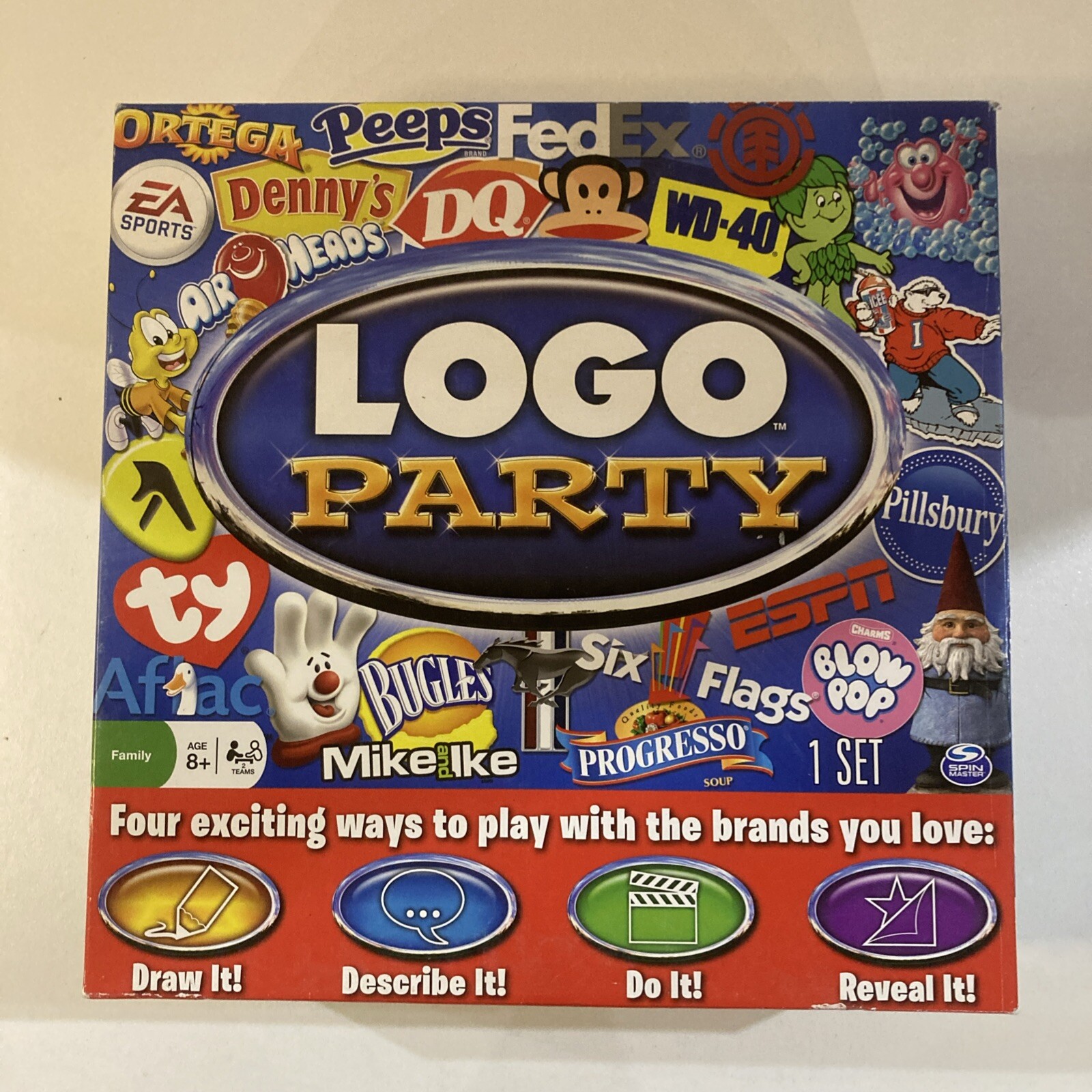 Logo Party Game Play Brands You Love by Spinmaster Timer Doesn’t Work For Parts
