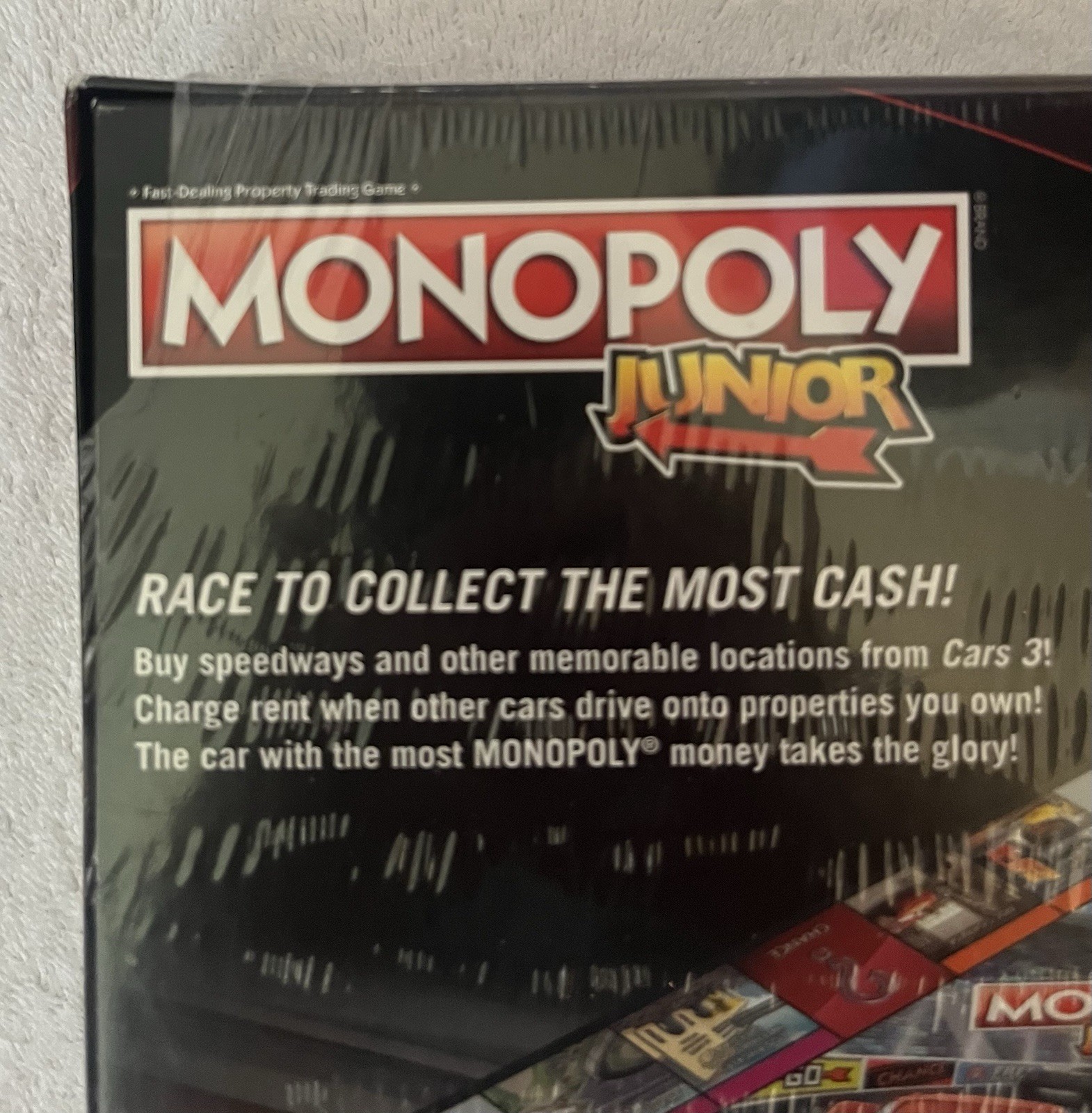 Monopoly Junior Disney Pixar Cars Board Game Hasbro Kids Ages 5+