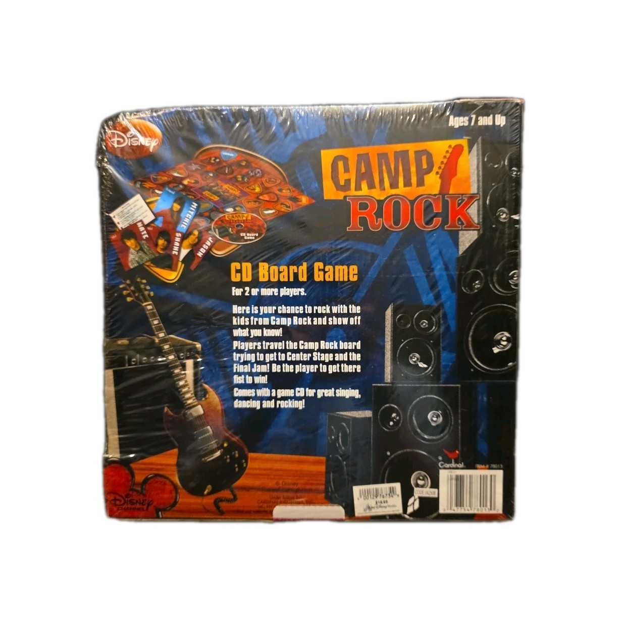 New Disney Camp Rock CD Board Game Jonas Demi Lovato Brothers Sealed