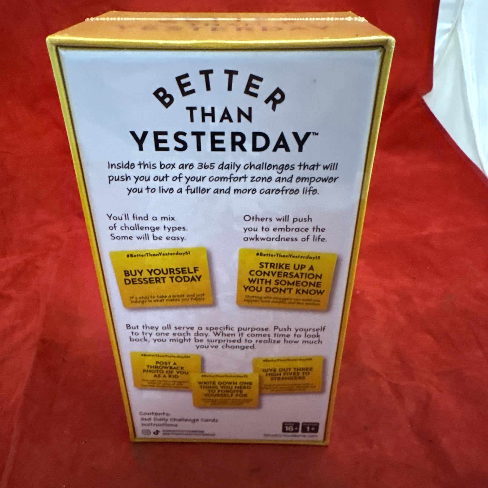 Better Than Yesterday Card Game Of 365 Daily Challenges Confidence Building