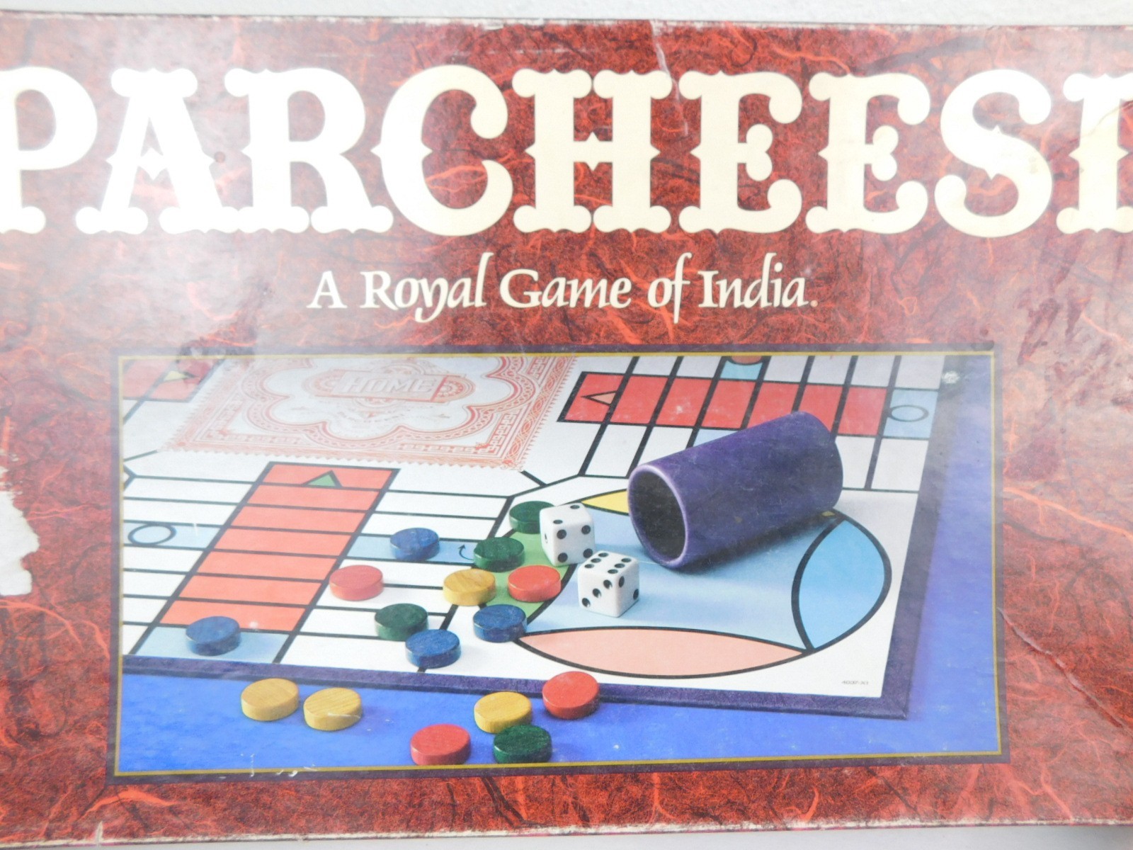 1989 PARCHEESI Board Game Classic Milton Bradley Vintage Toy No. 4037