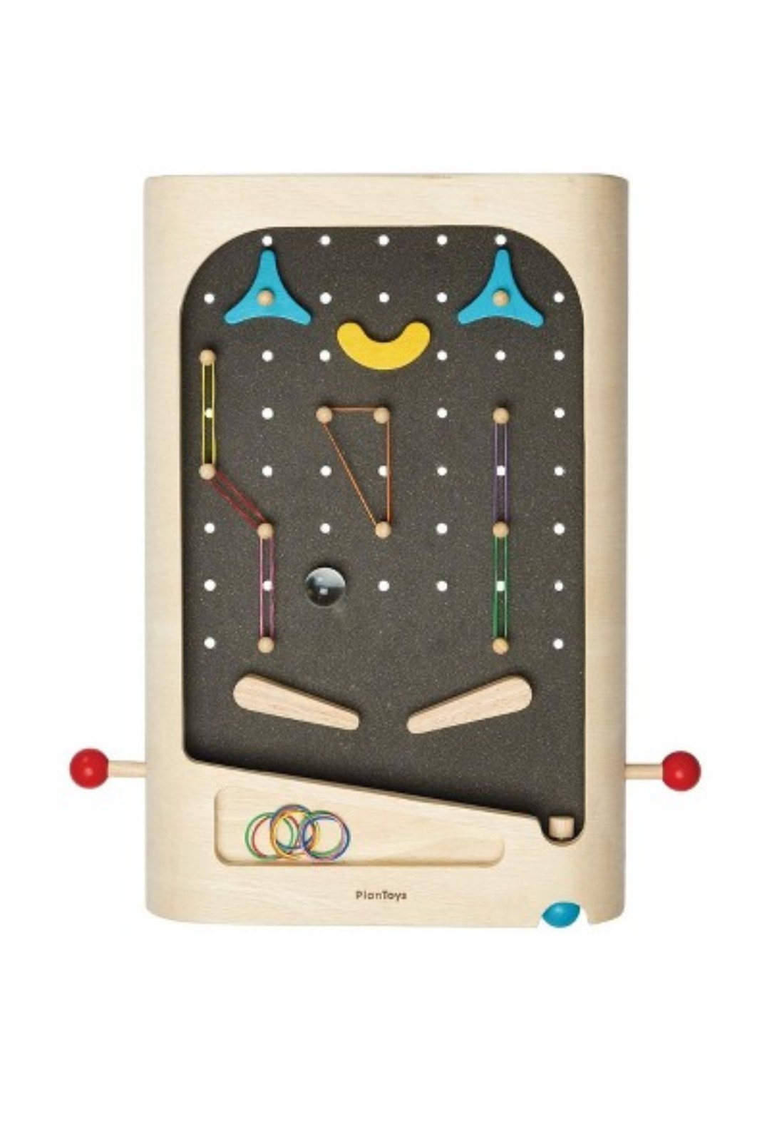 Plan Toys Pinball Ages 3+ 1 player Sustainable Wooden Montessori STEAM Perfect