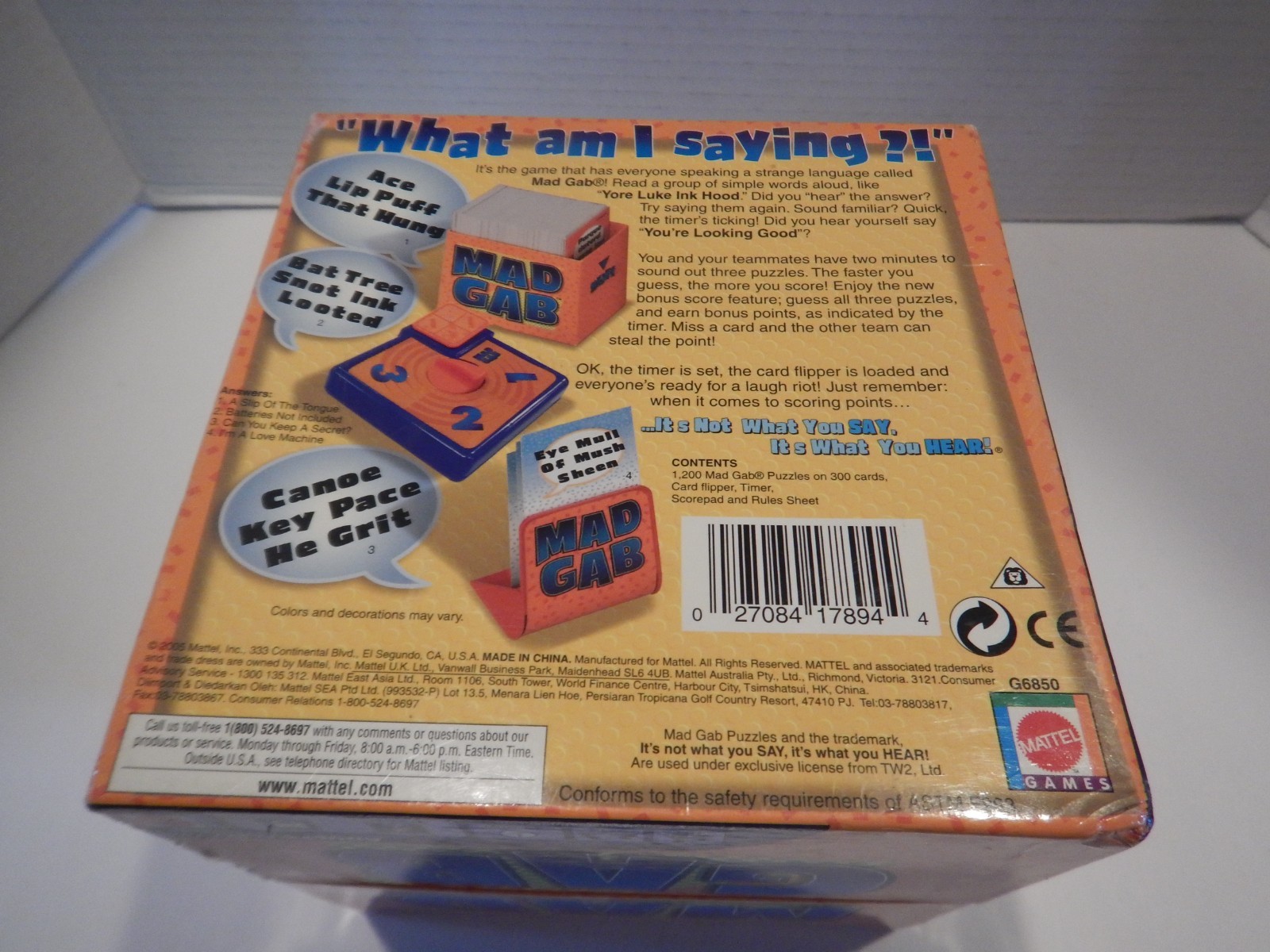 VINTAGE Mad Gab Game COMPLETE Patch Products 2005 Party Game