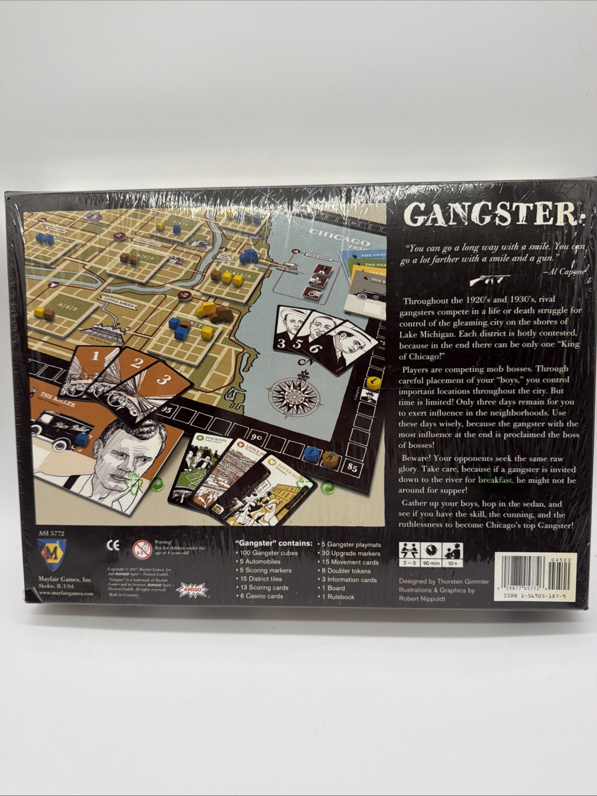 Gangster Board Game by Mayfair 2007 Thorsten Gimmler FACTORY SEALED A11